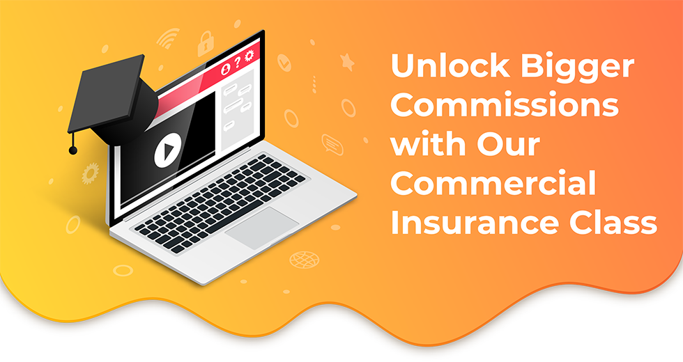 desktop computer with graduation cap on it. Unlock bigger commissions with our class.